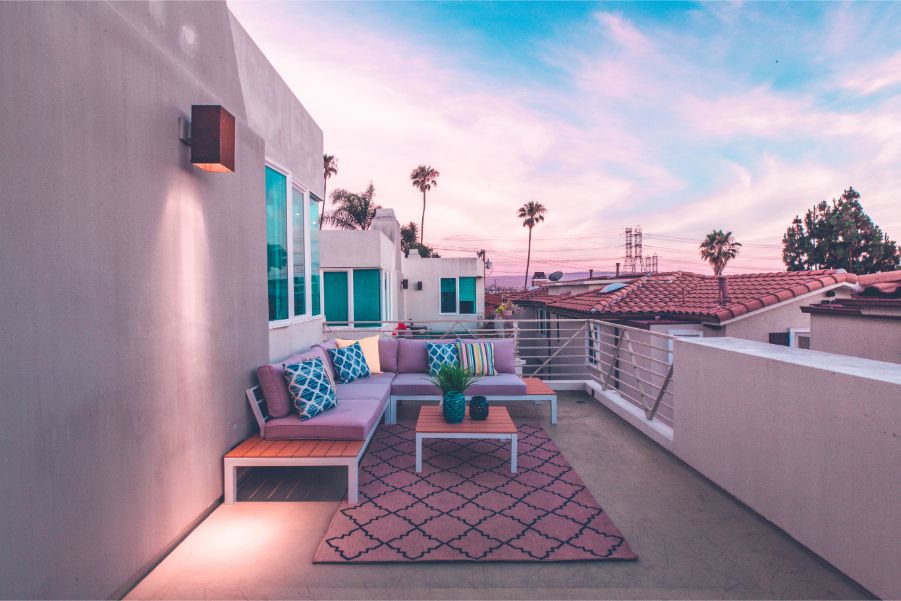 adobe exterior pink hue porch