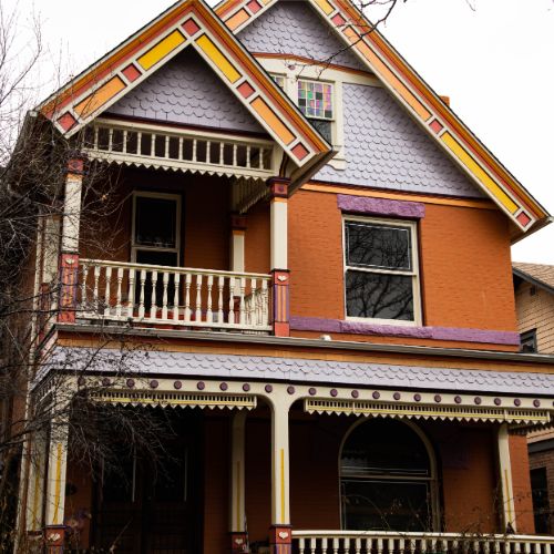 clay jewel tone paint color on house exterior