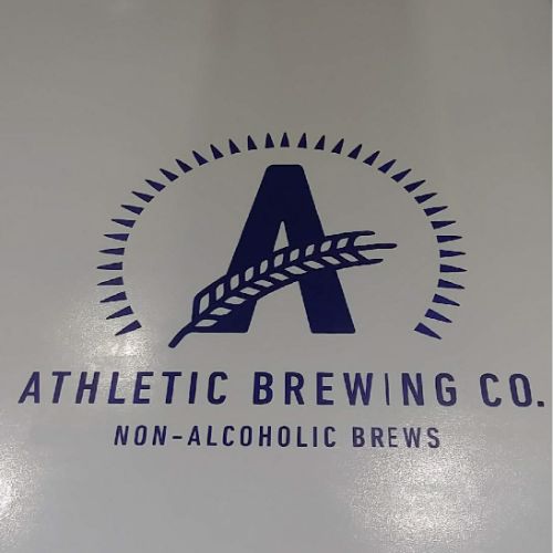 athletic brewing company floor logo