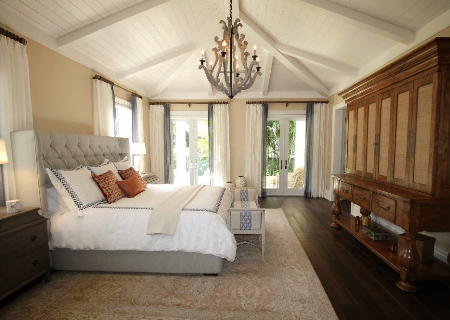 cathedral ceiling bedroom