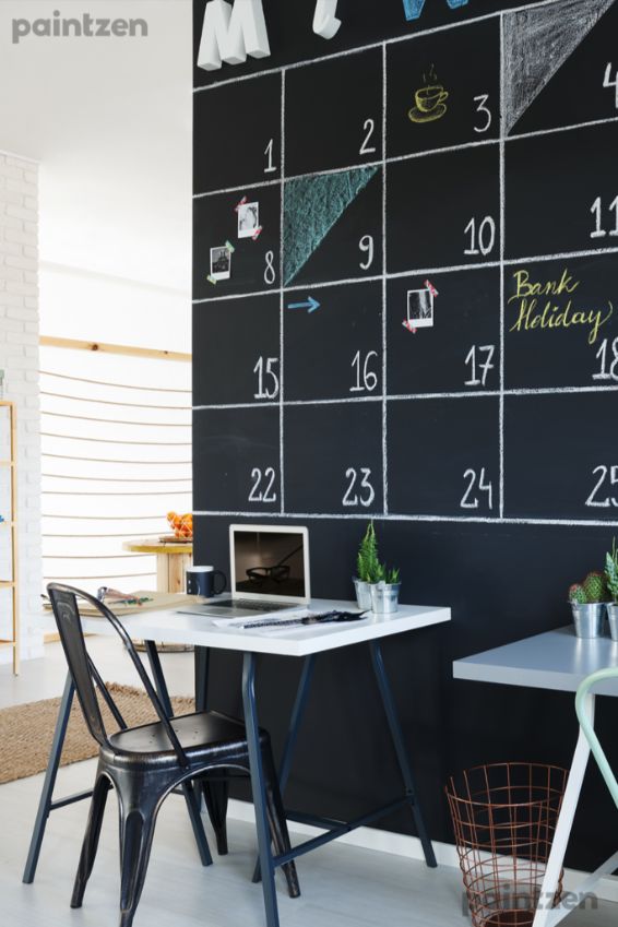 chalkboard home calendar