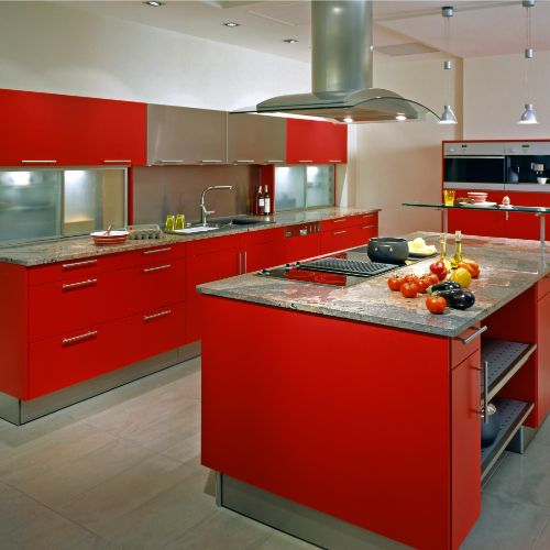 kitchen paint color inspiration red