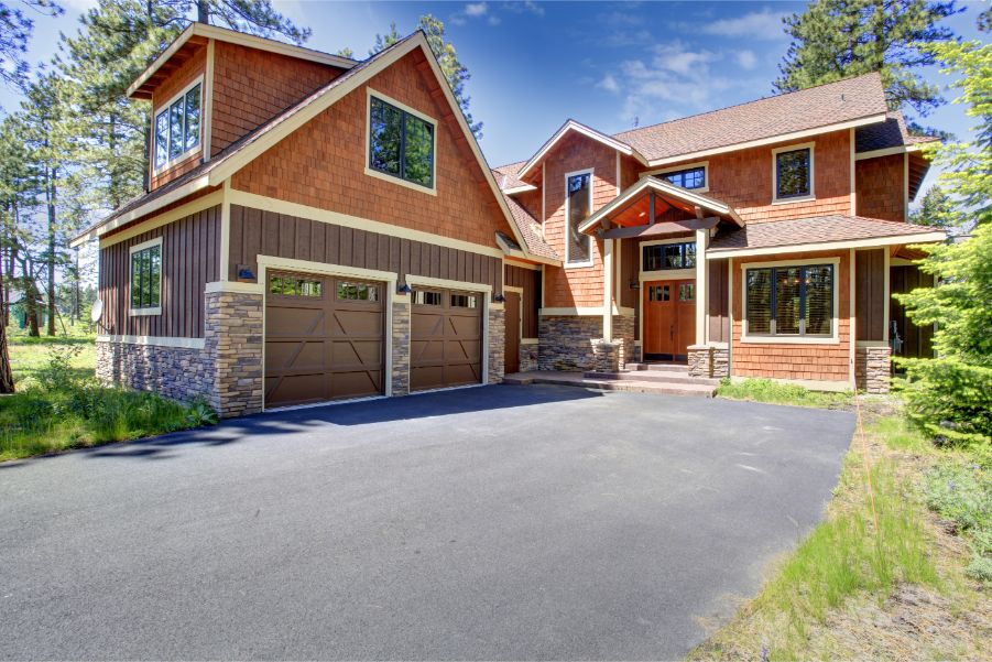 brown garage door