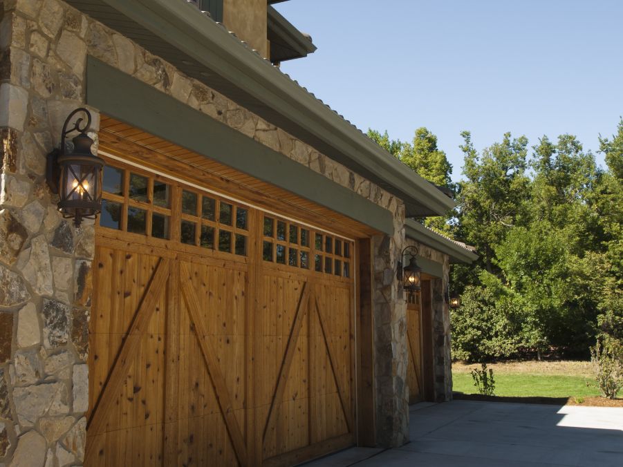 wood garage door