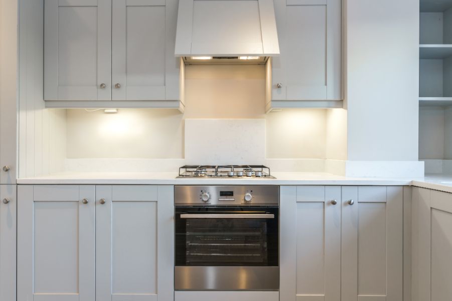 soft white kitchen cabinets