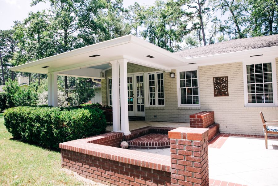 white-cream-brick-exterior