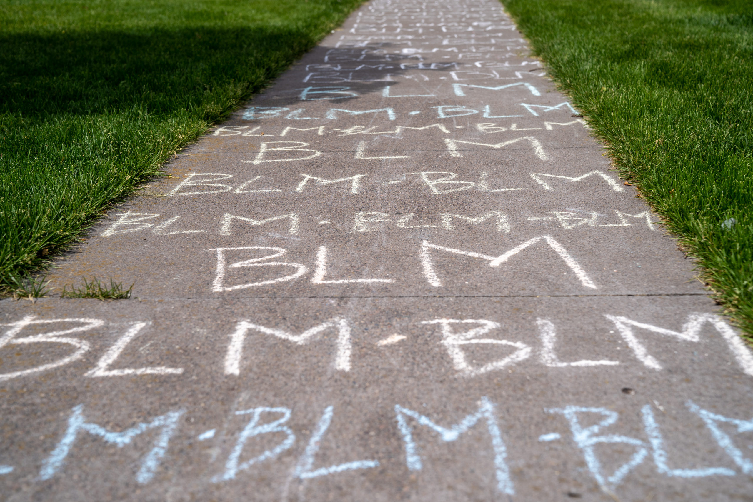 blm sidewalk chalk