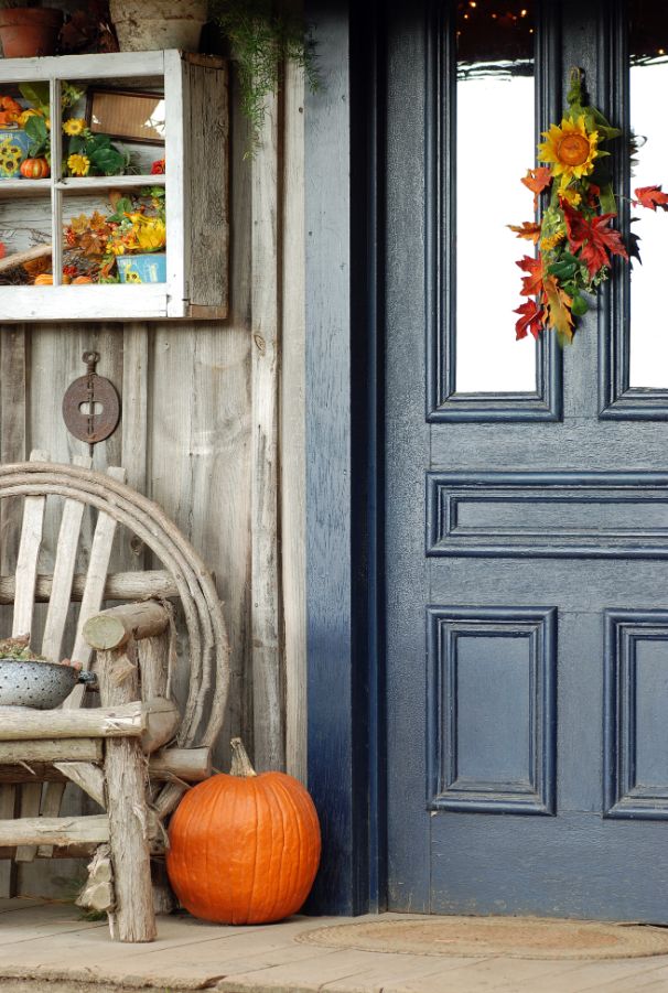 rustic front porch