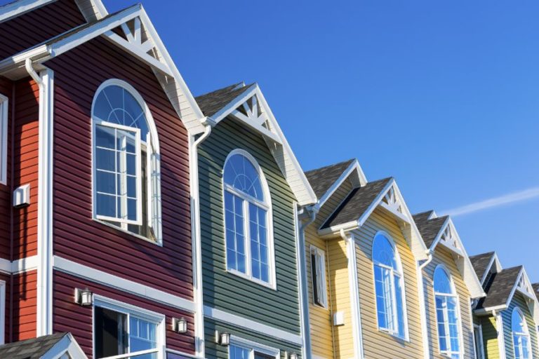 red exterior vinyl siding