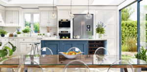 kitchen with beautiful cabinets