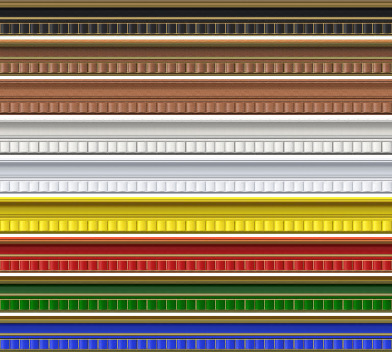 Different color crown molding